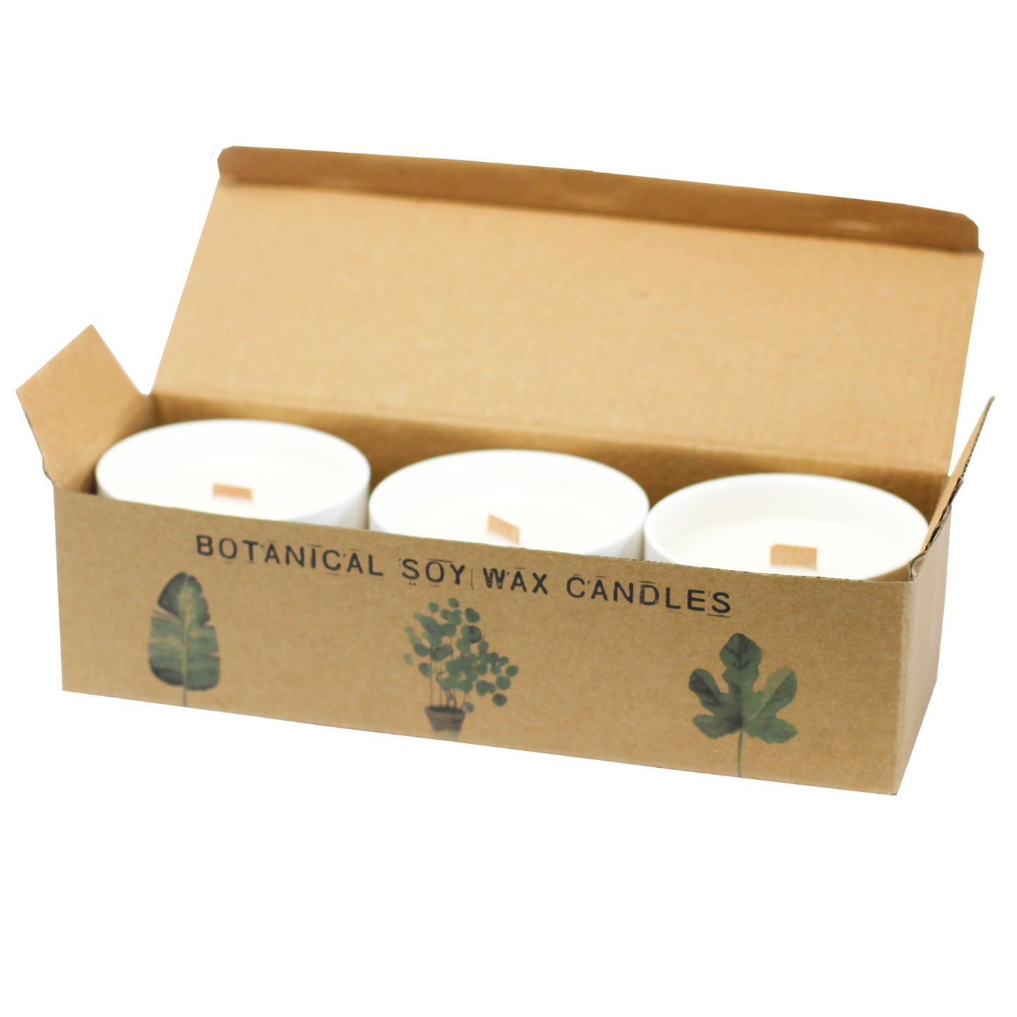 Botanical candle set