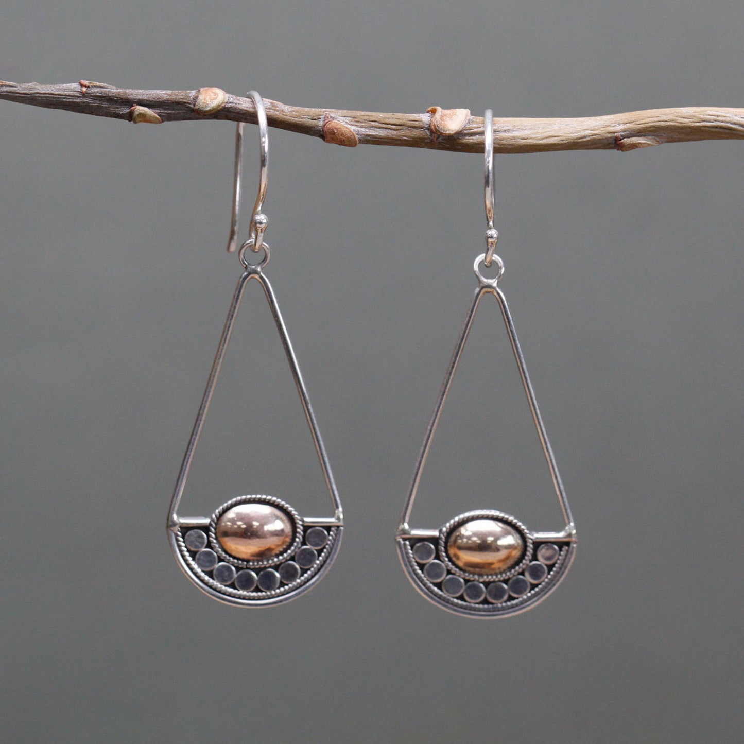 Luna Balance - Silver & Gold Earrings