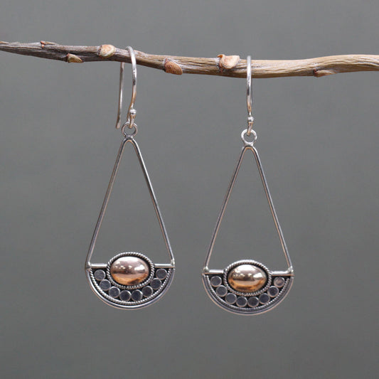 Luna Balance - Silver & Gold Earrings