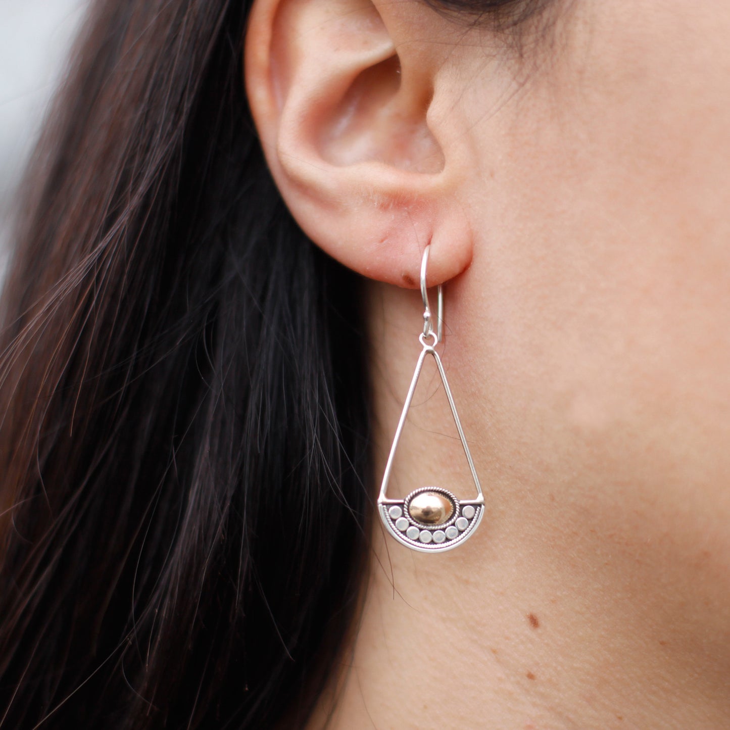 Luna Balance - Silver & Gold Earrings