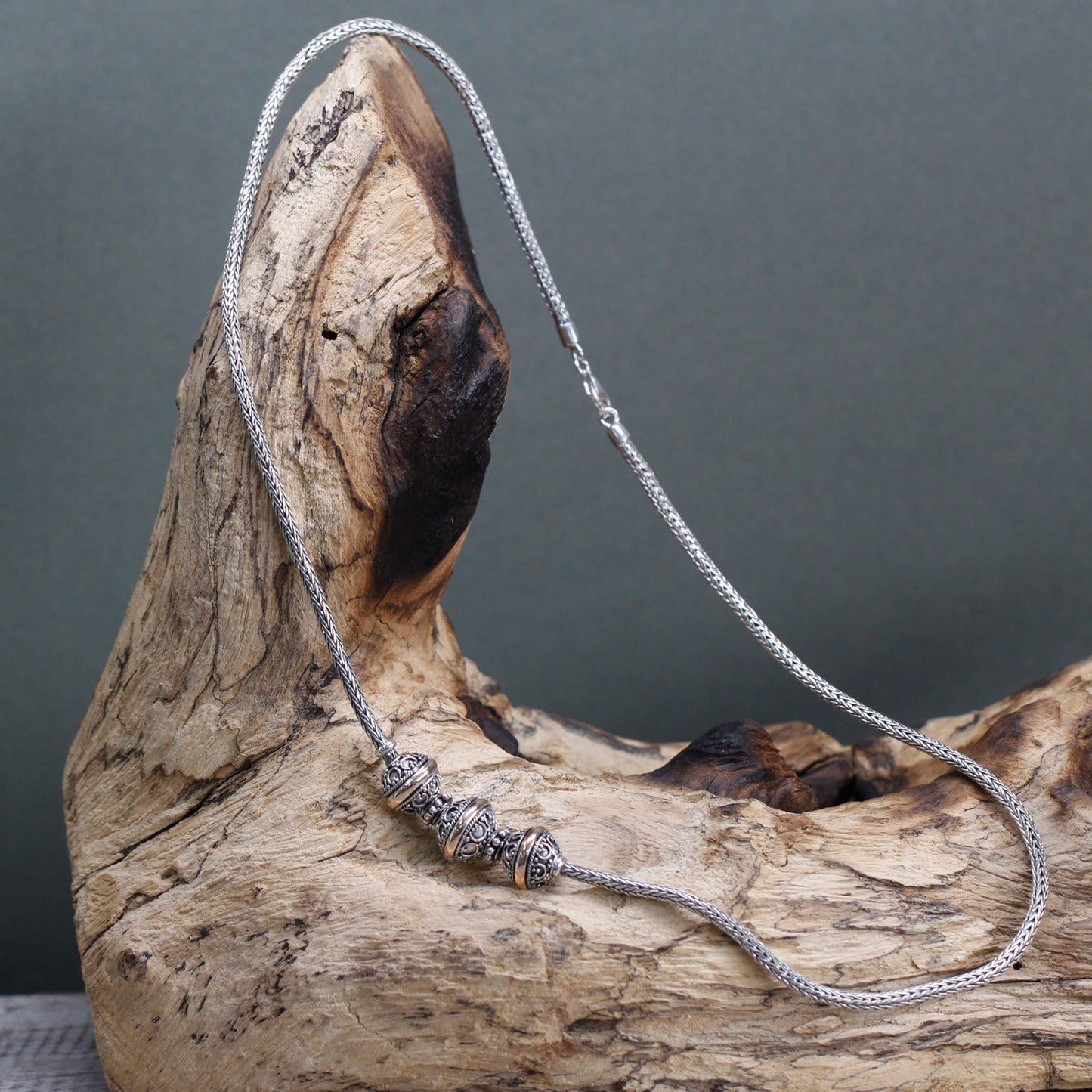 Tribal Trio - Silver & Gold Necklace