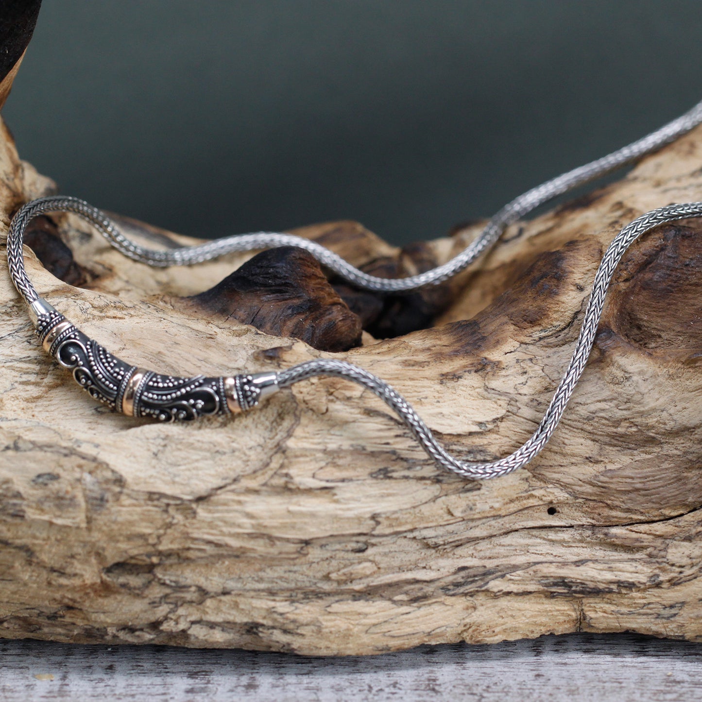 Tribal - Silver & Gold Necklace