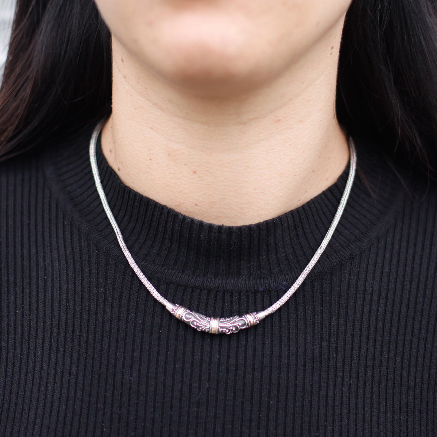 Tribal - Silver & Gold Necklace