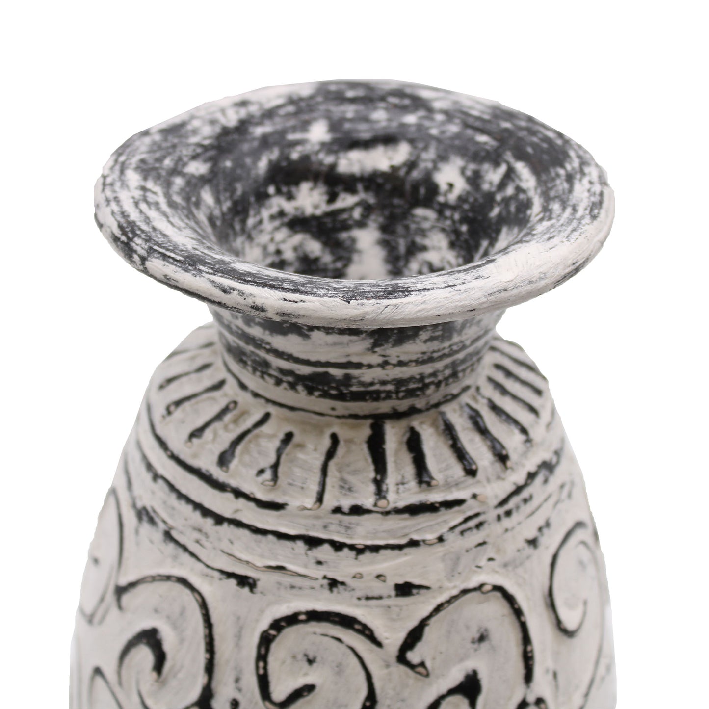 Swirls Shaped Vase (Cream)