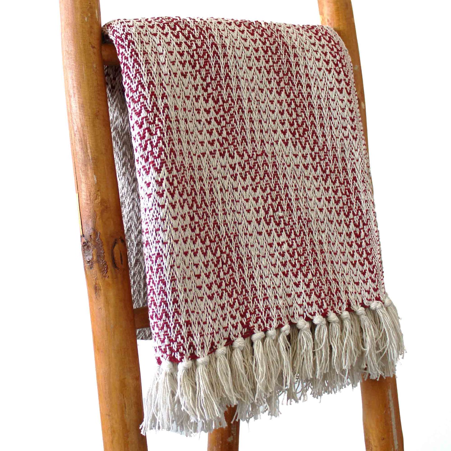 Boho Comfort Throw in Ruby Two Tone