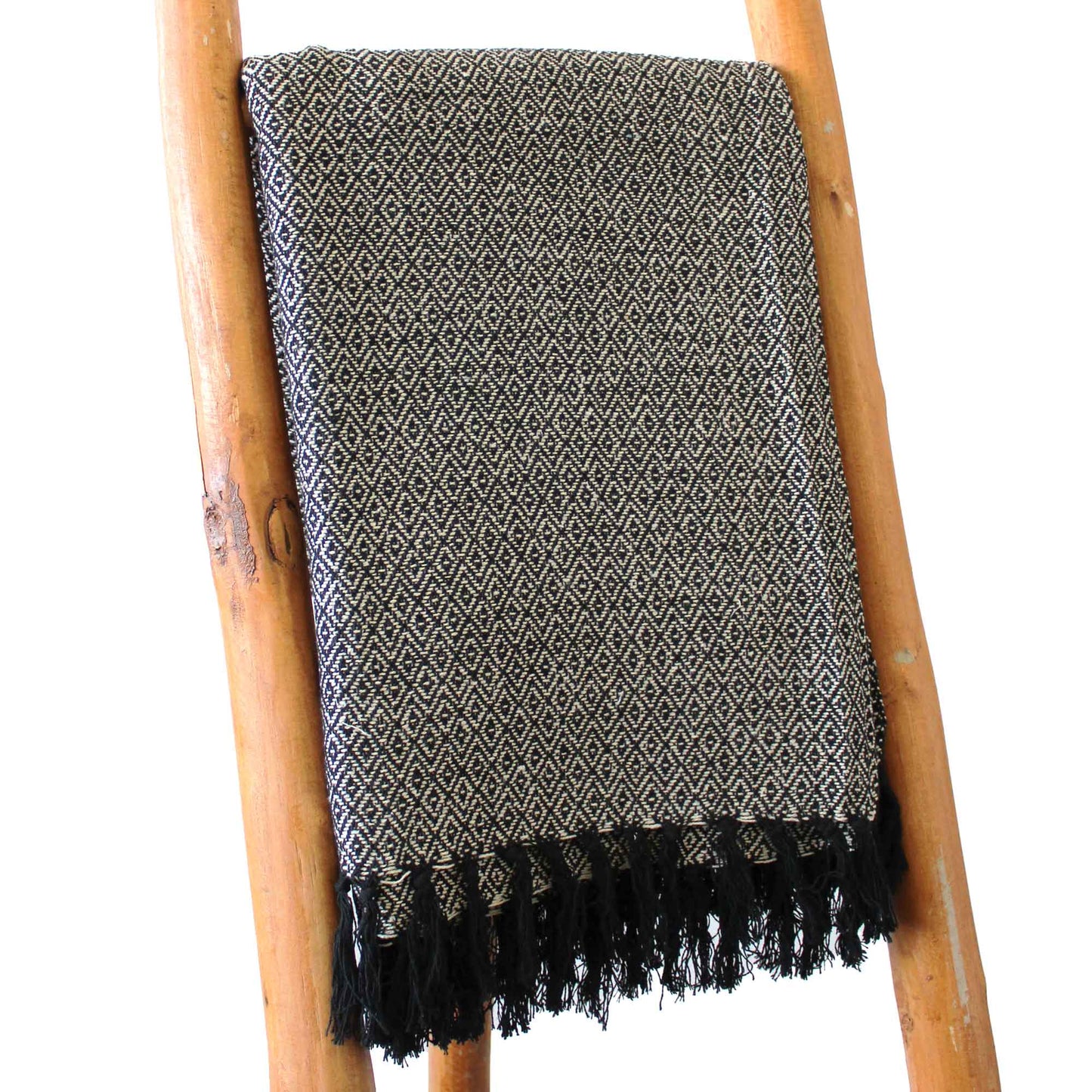 Boho Comfort Throw in Charcoal