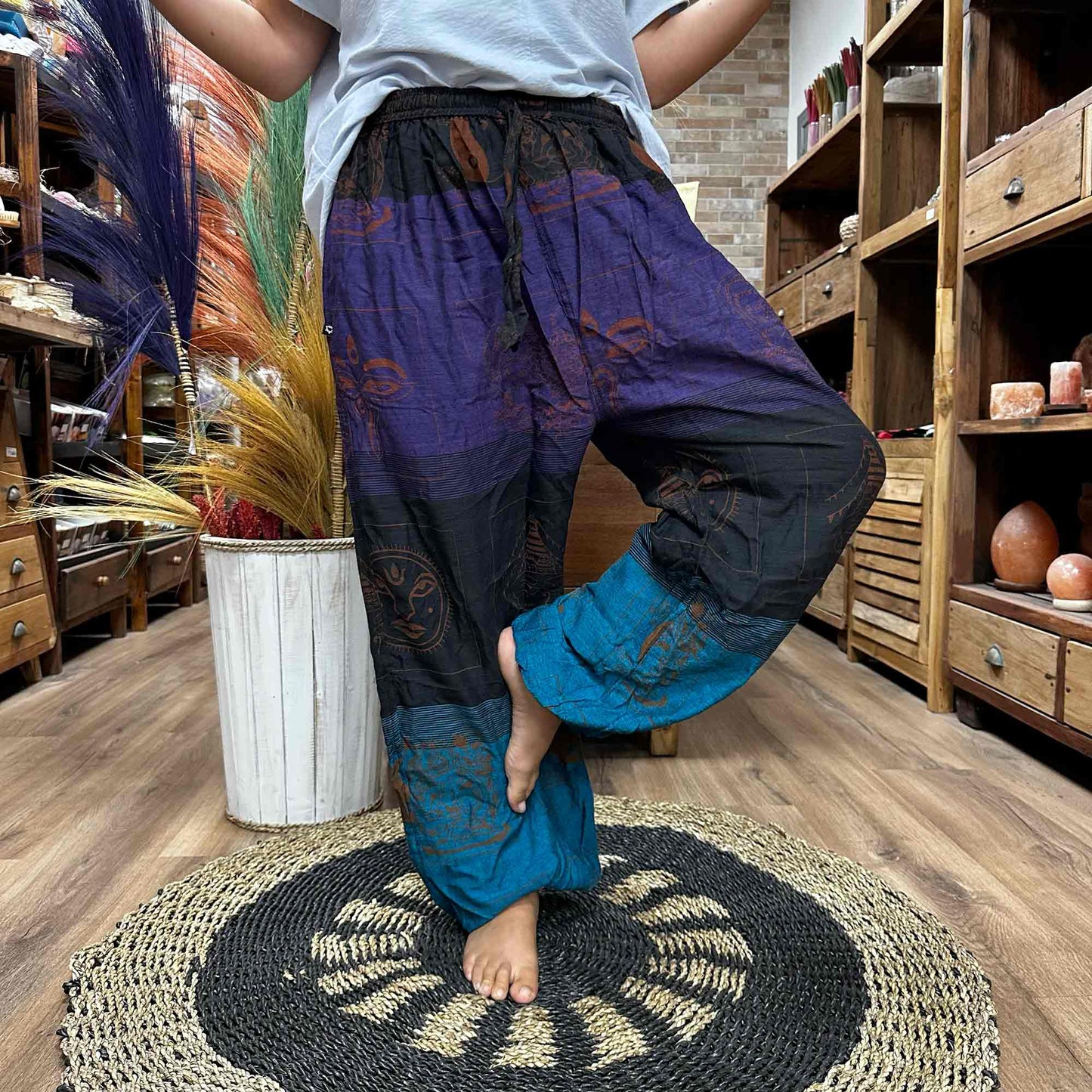 Aladdin Purple High Waist Yoga Pants