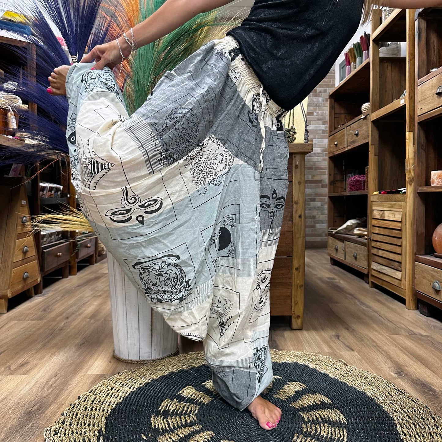 Aladdin Grey Yoga Pants