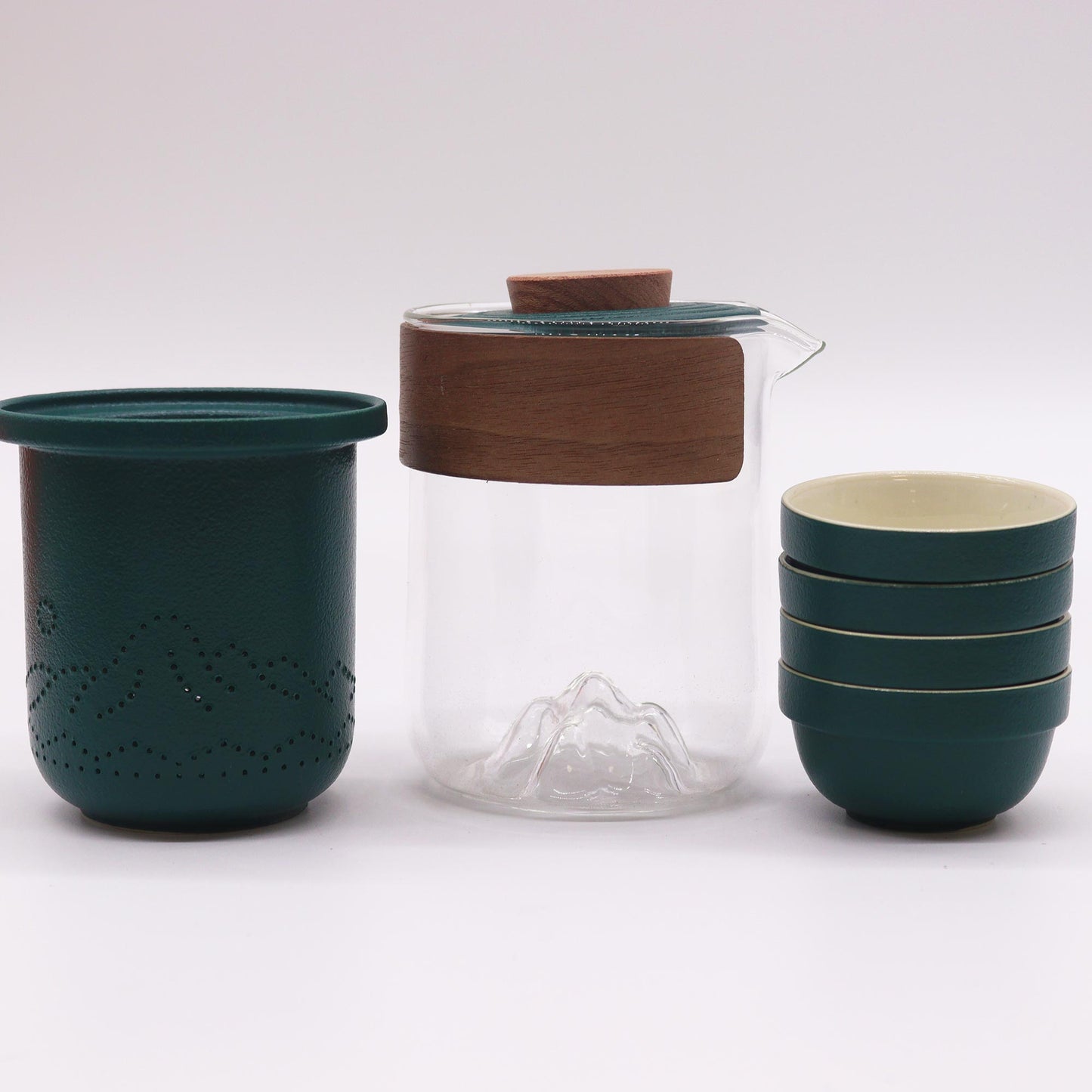 Travel Mountain Teapot Set – Four Friends