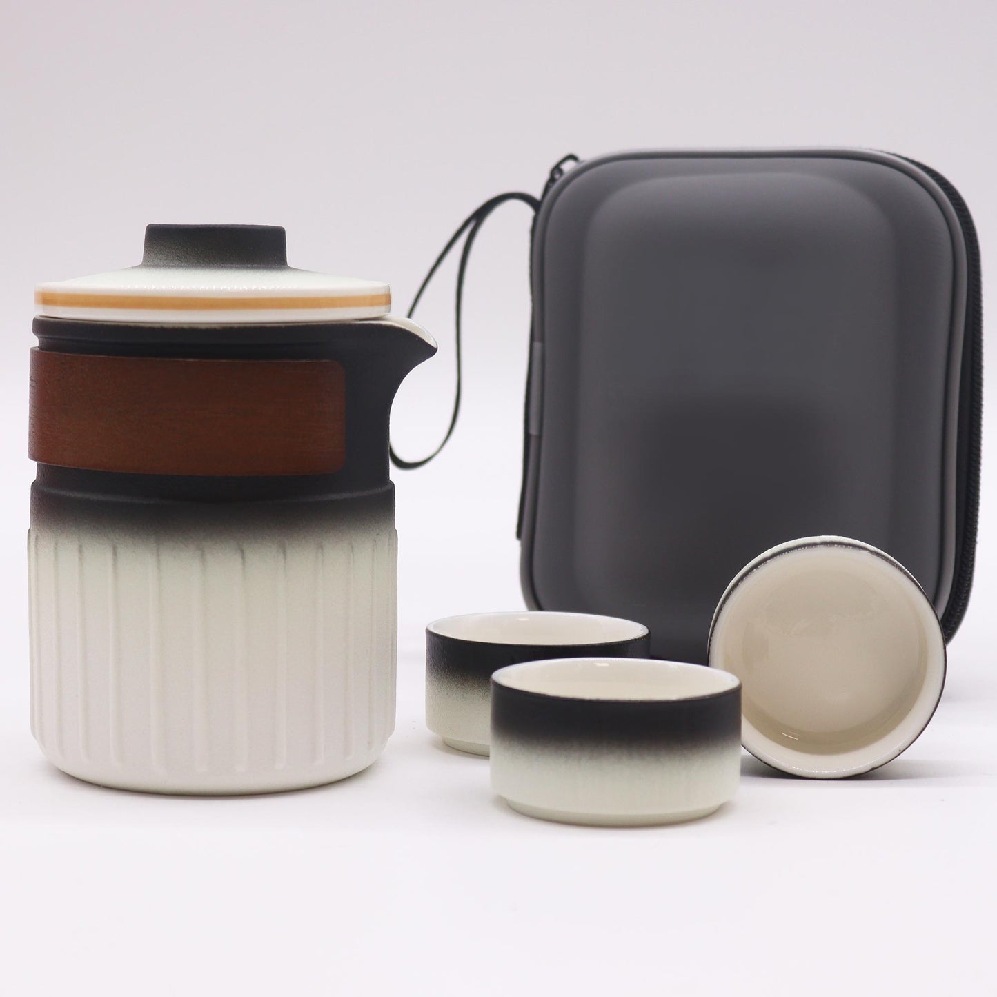 Travel Ceramic Teapot Set – Three Friends