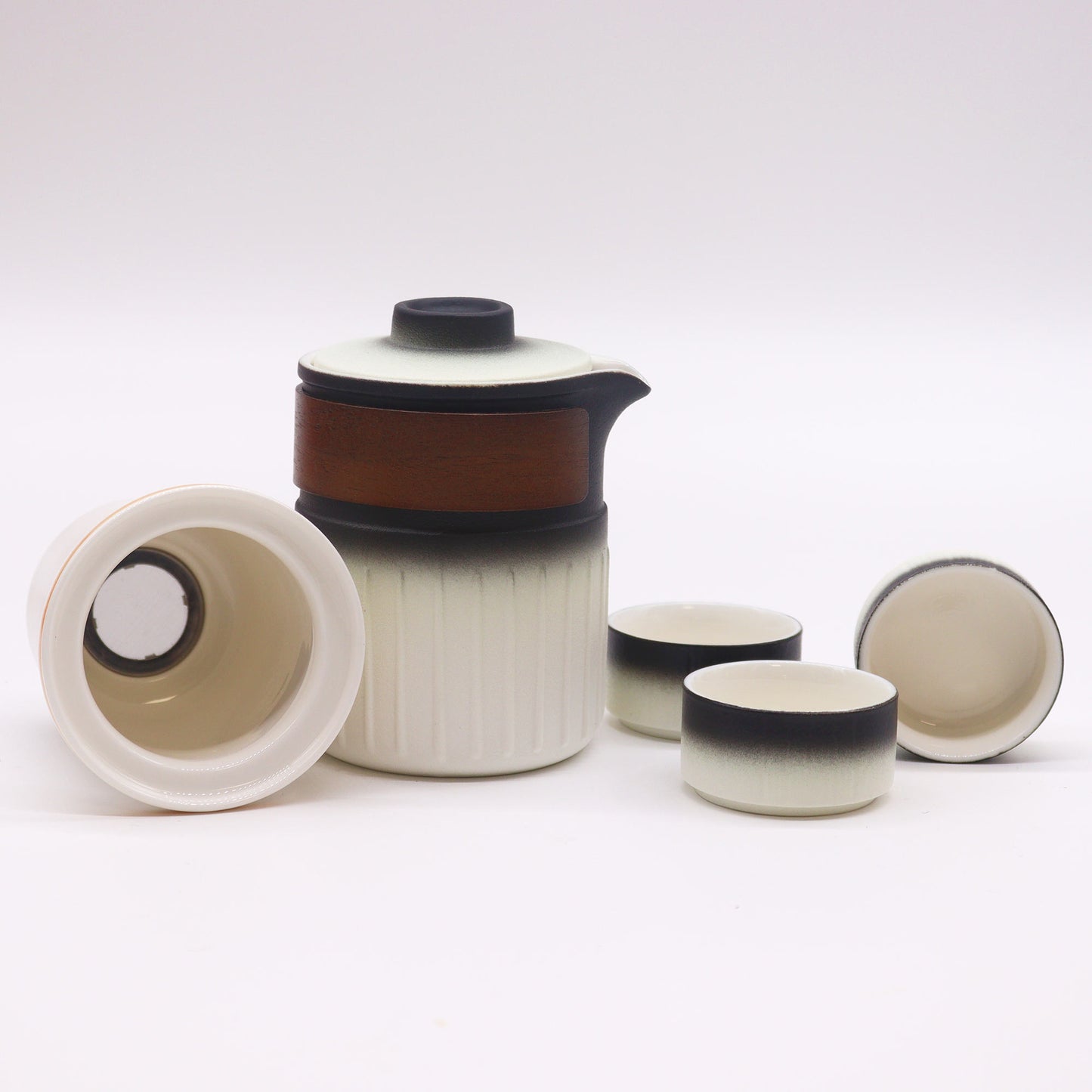 Travel Ceramic Teapot Set – Three Friends