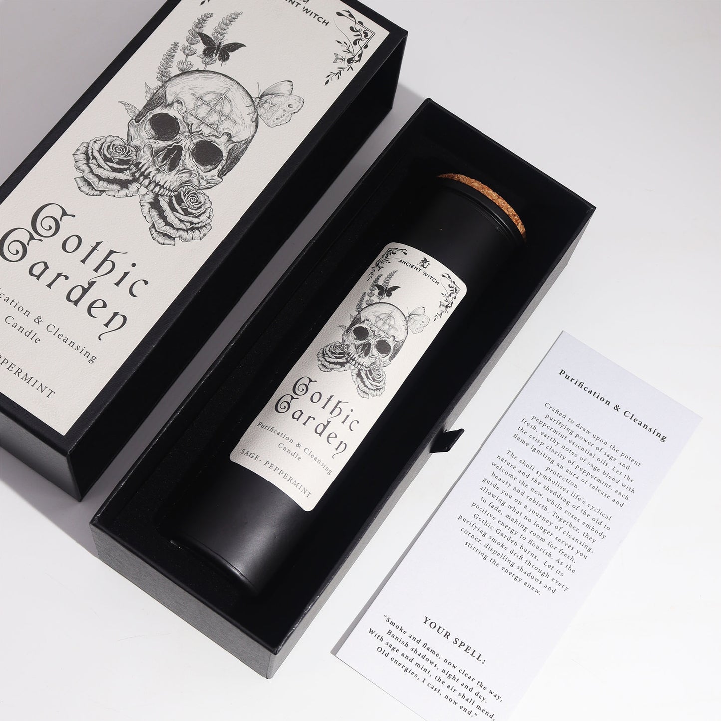 Ancient Witch Ritual Candle – Gothic Garden