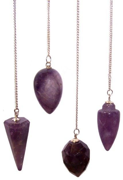 Amethyst Crystal Pendulum – Gemstone Dowsing Pendulum