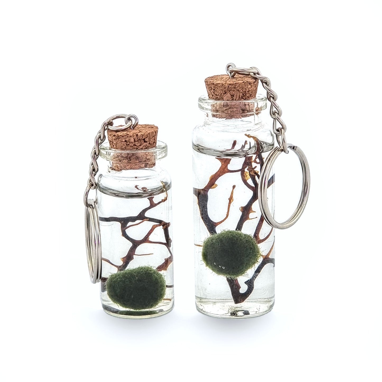 Nano Marimo Moss Ball keyring