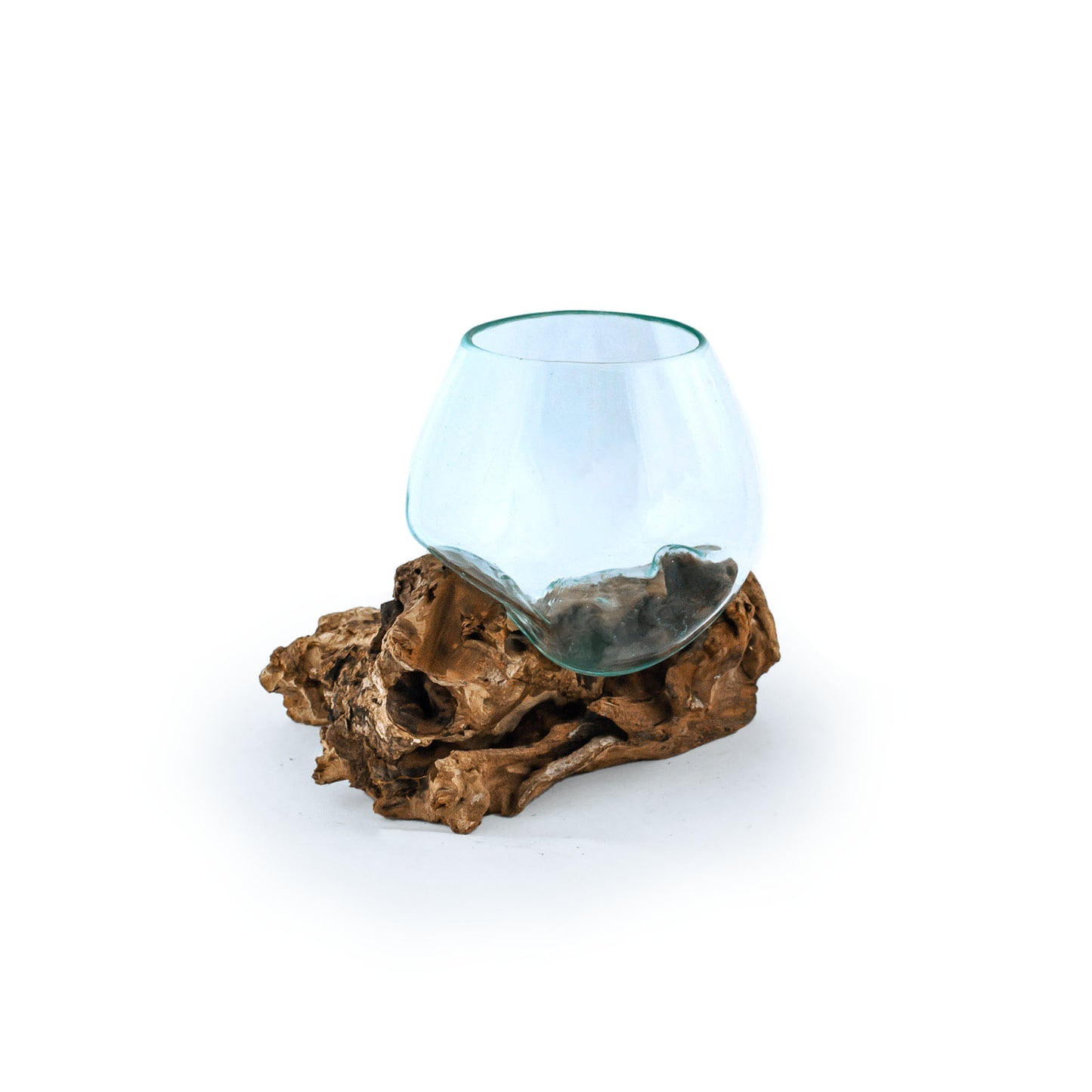 Small Molten Glass Driftwood Air Plant Terrarium DIY Kit