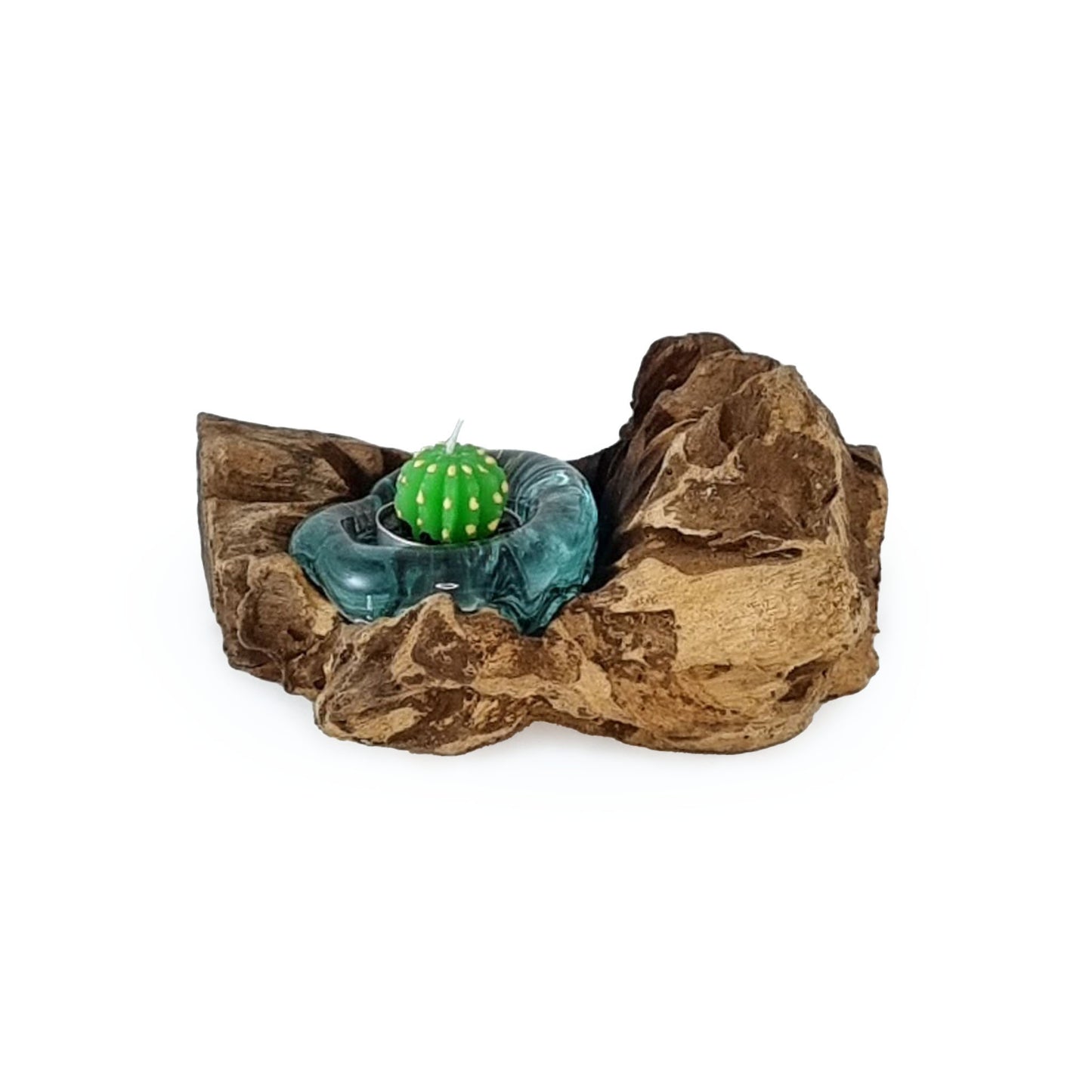 Molten Glass Driftwood tealight holder