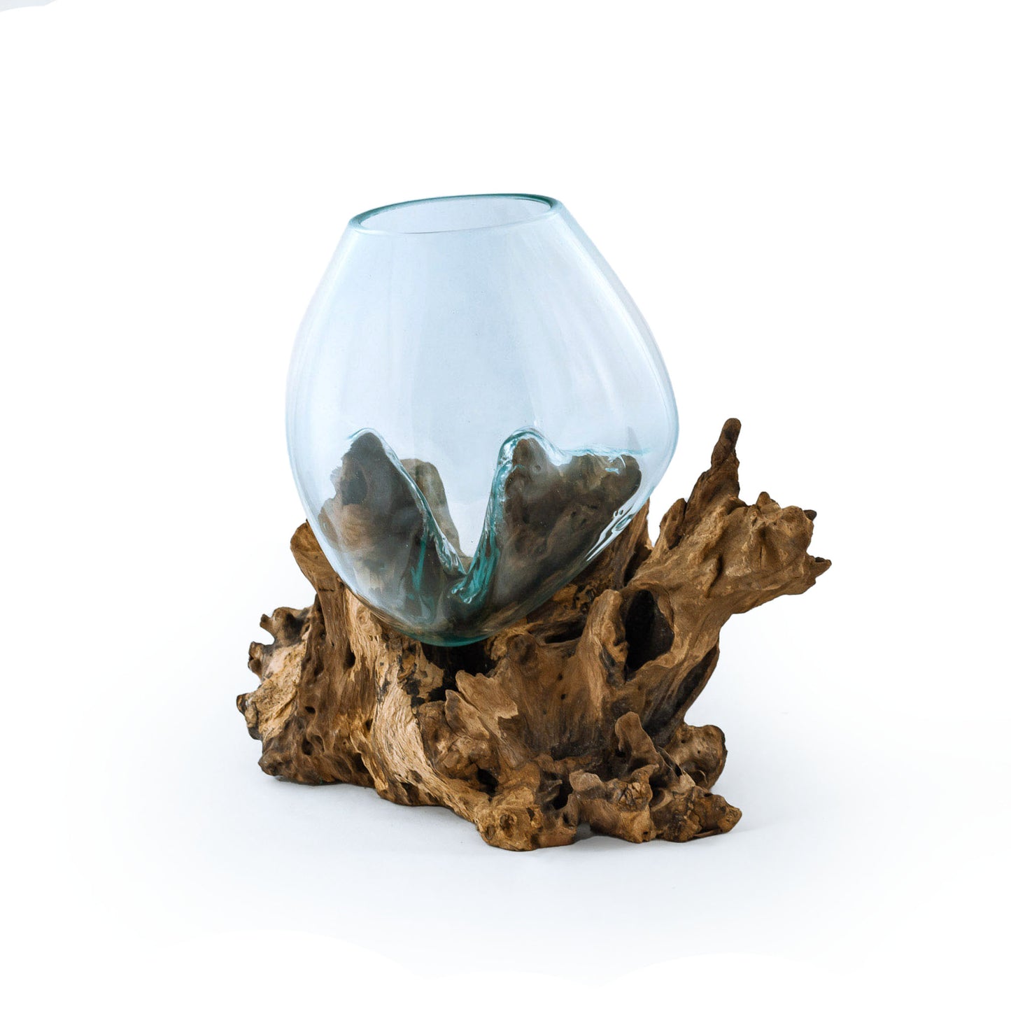 Driftwood Molten Glass Driftwood Aquarium with Moss Balls (Extra Large)
