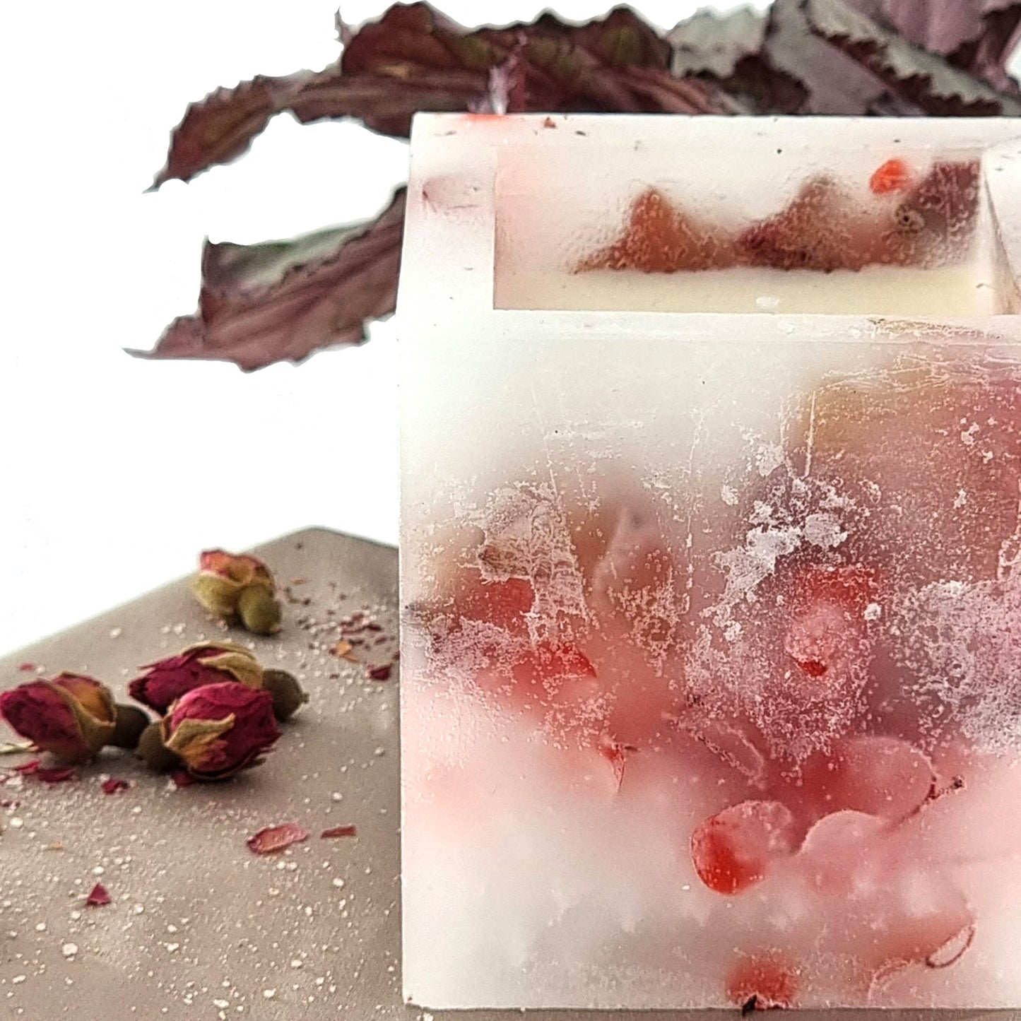 Enchanted flower candle