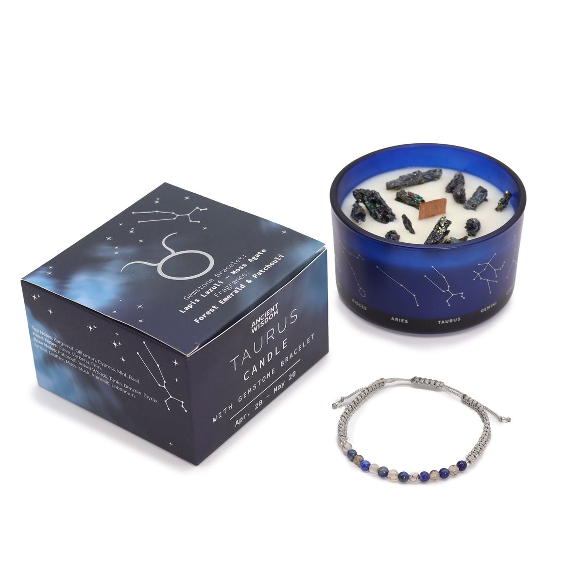 Zodiac Crystal Candle Sets