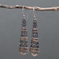 Tribal Totem Drops - Silver & Gold Earrings