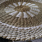 Circle Seagrass White & Tan Rug (Inner Sun) - 1m
