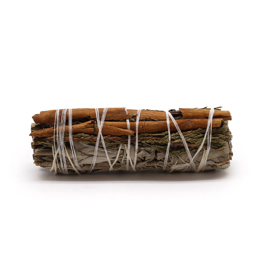 White Sage, Cedar & Cinnamon Smudge Stick