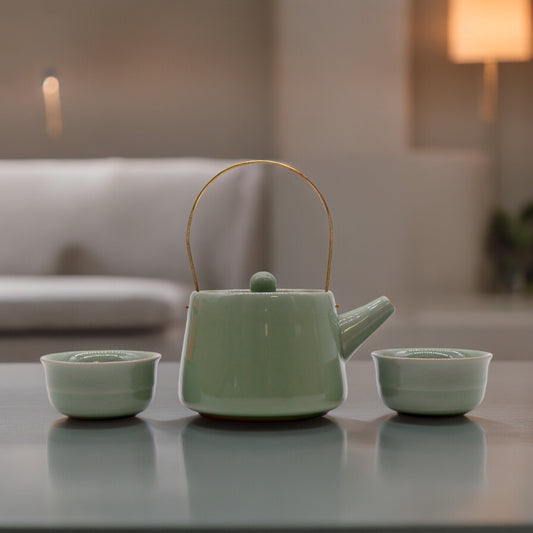 Jade Teapot Set