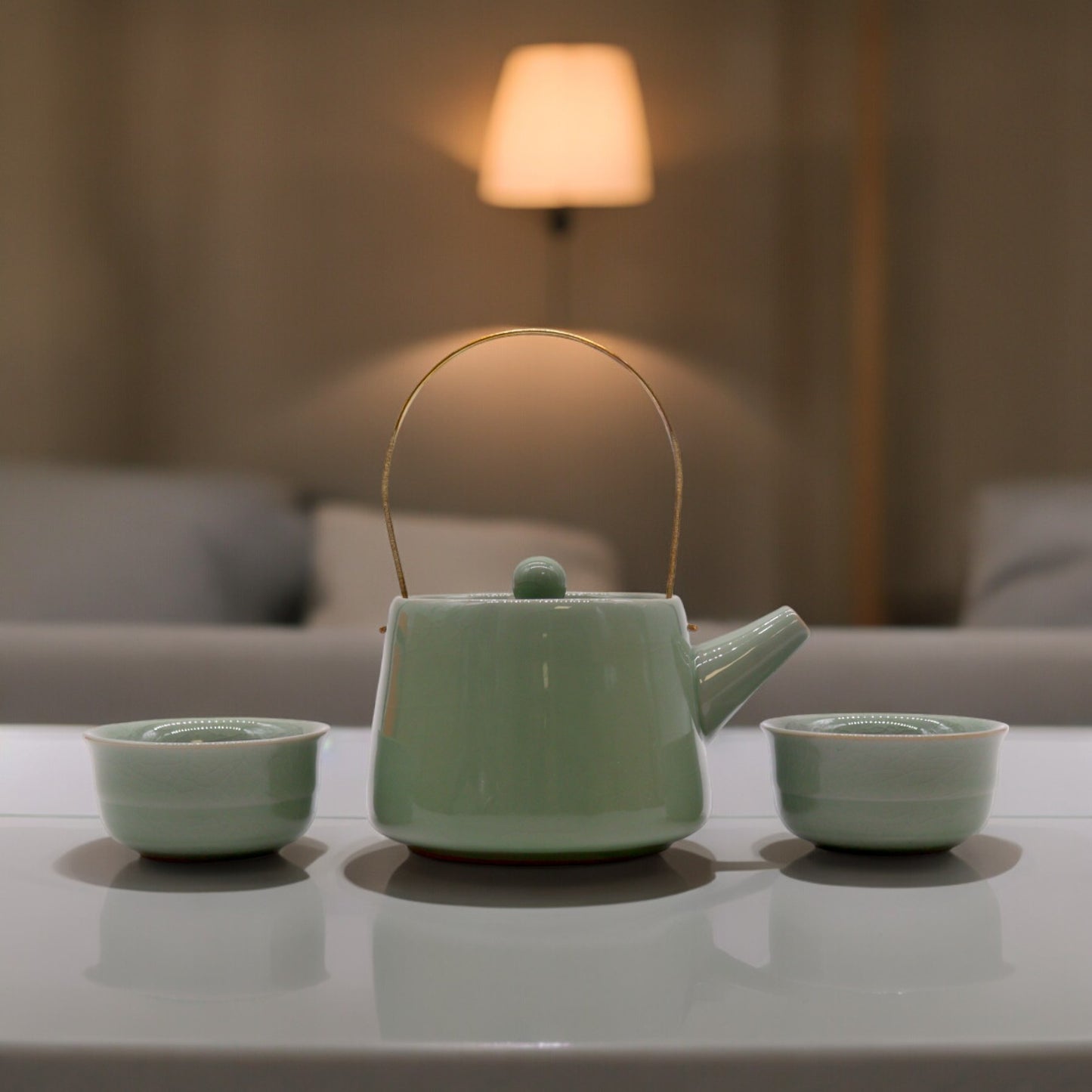 Jade Teapot Set