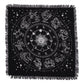 Unveil Mystical Energies with the Esoteric Fringed Altar Cloth - Horoscope