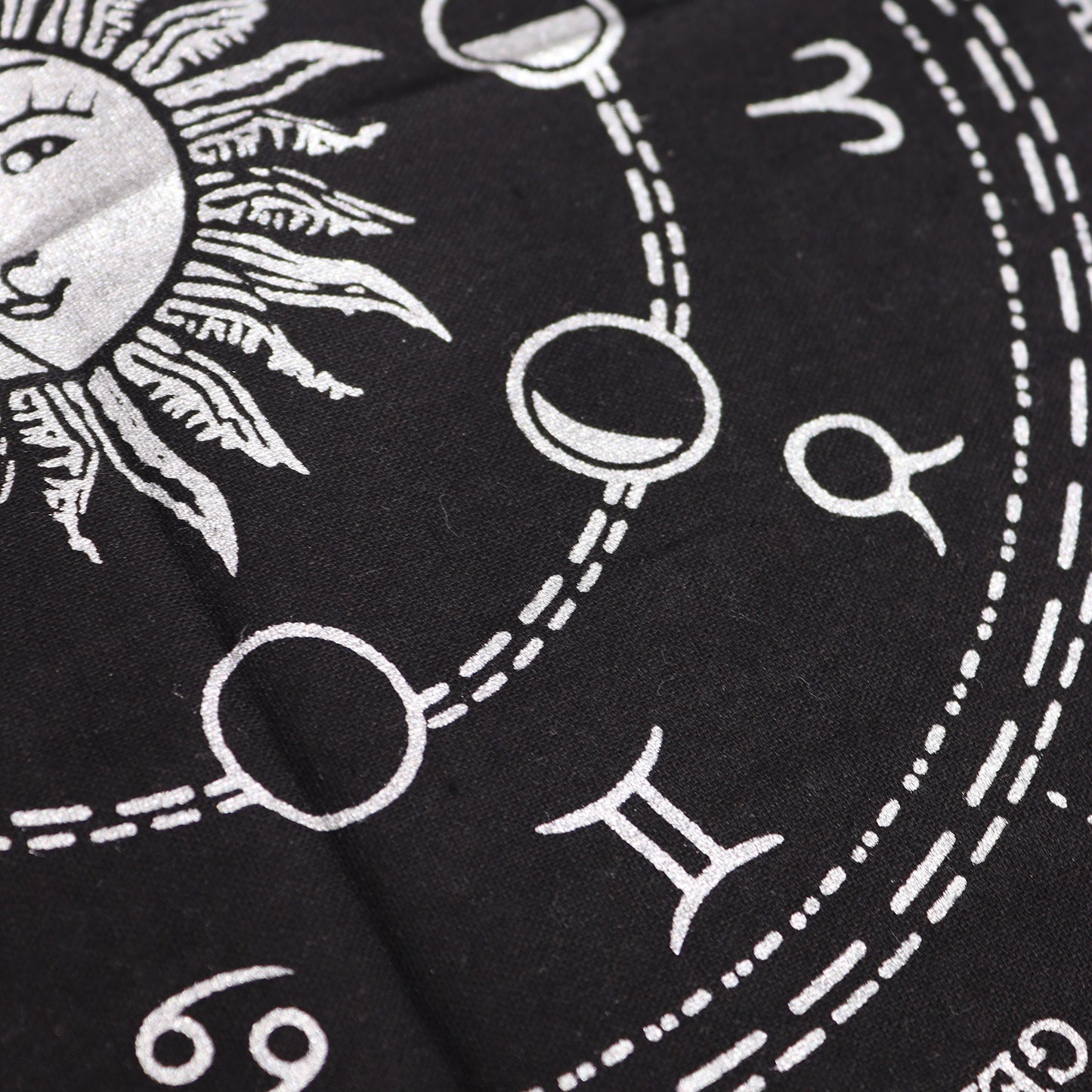 Unveil Mystical Energies with the Esoteric Fringed Altar Cloth - Horoscope