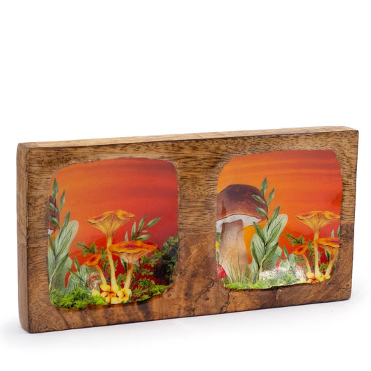 Sunset Mushroom Double Rolling / Trinket Tray