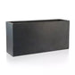 IDEALIST Lite Contemporary Trough Garden Planter, Faux Lead Light Concrete Outdoor Large Plant Pot H41 L85 W26 cm, 91L