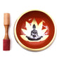Buddha Singing Bowl Set – Black/Orange (Large)