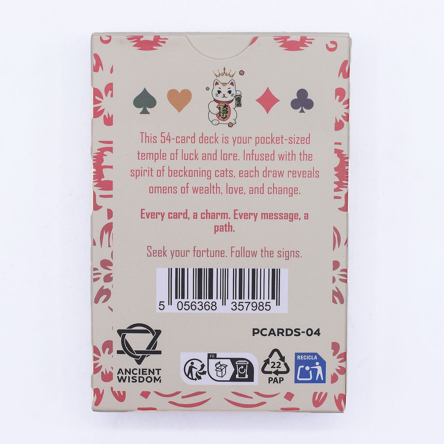Fortune Cats Playing & Oracle Cards – Maneki Neko Deck