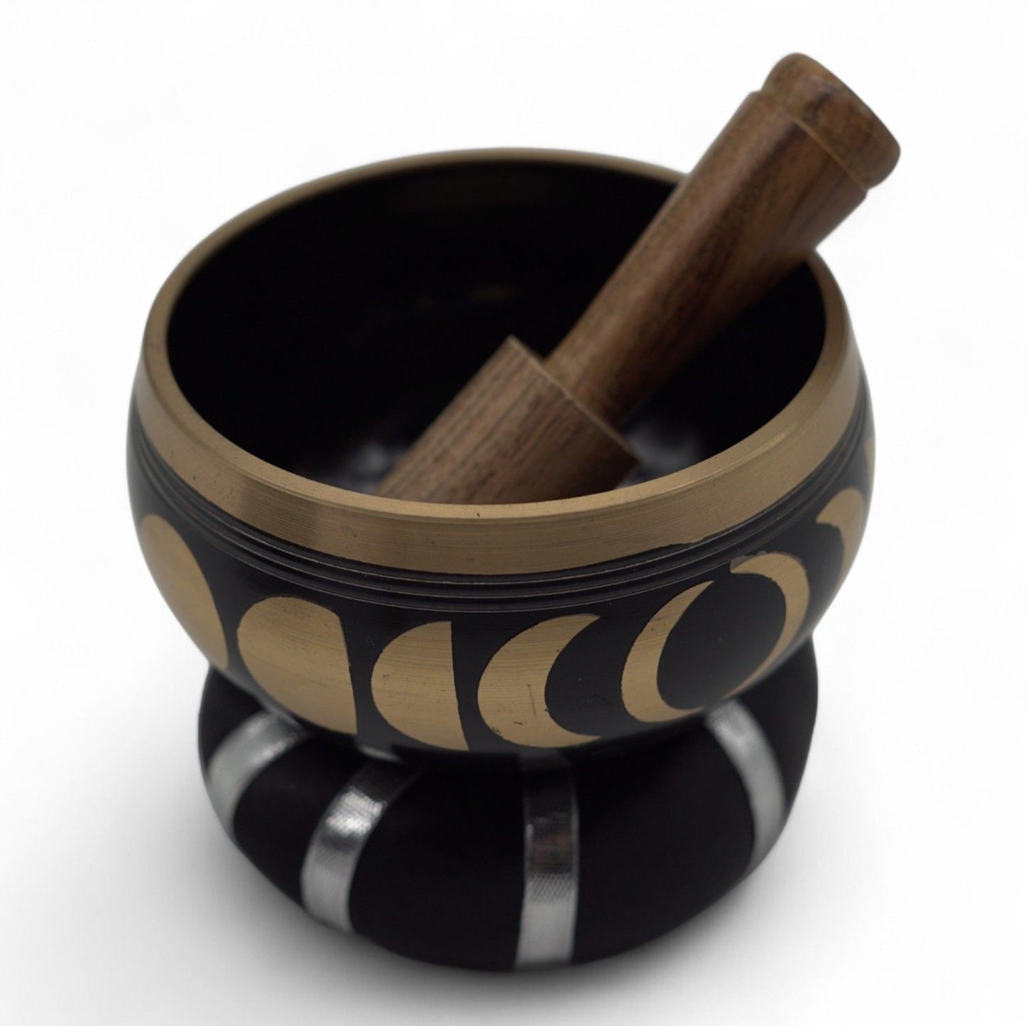 Moon Phase Singing Bowl Set (Black)