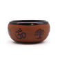 Earth Powder Singing Bowl – Clay Om Buddha (16cm)