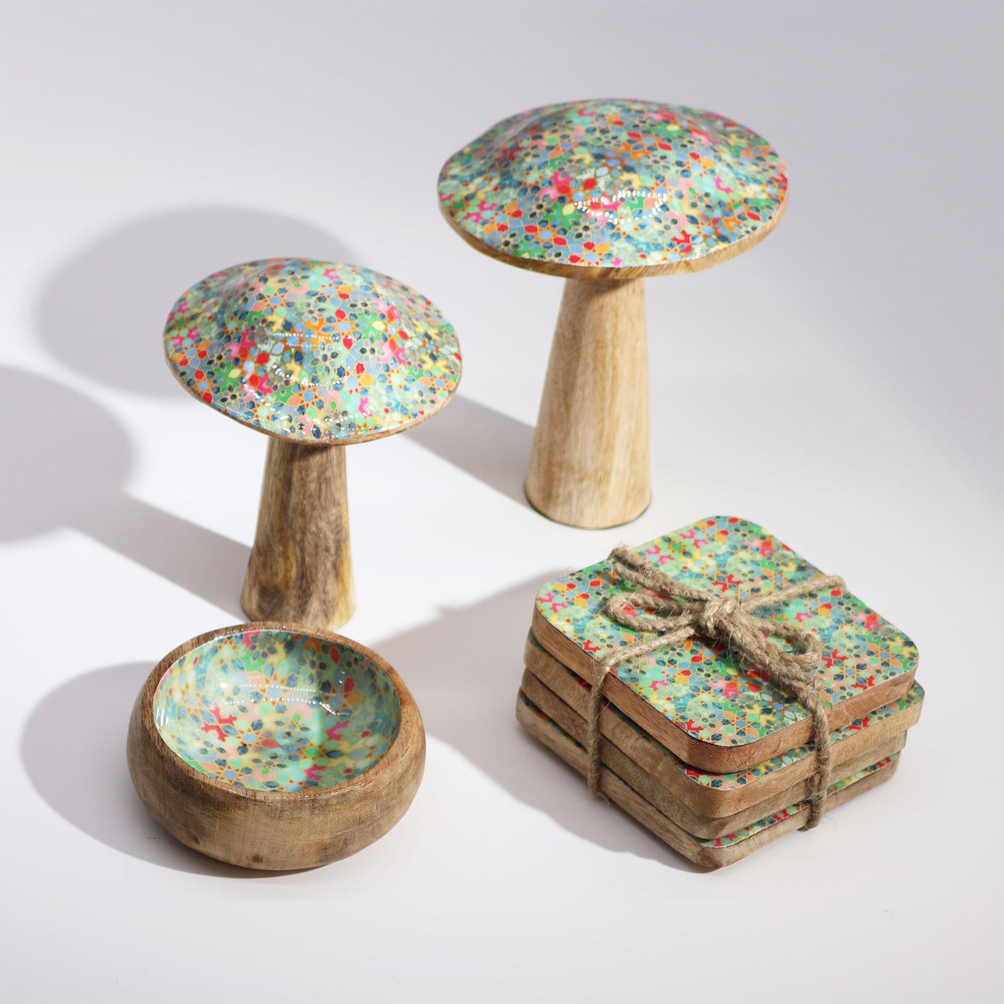 Kaleidoscope of Colour Mushroom Decor – Medium