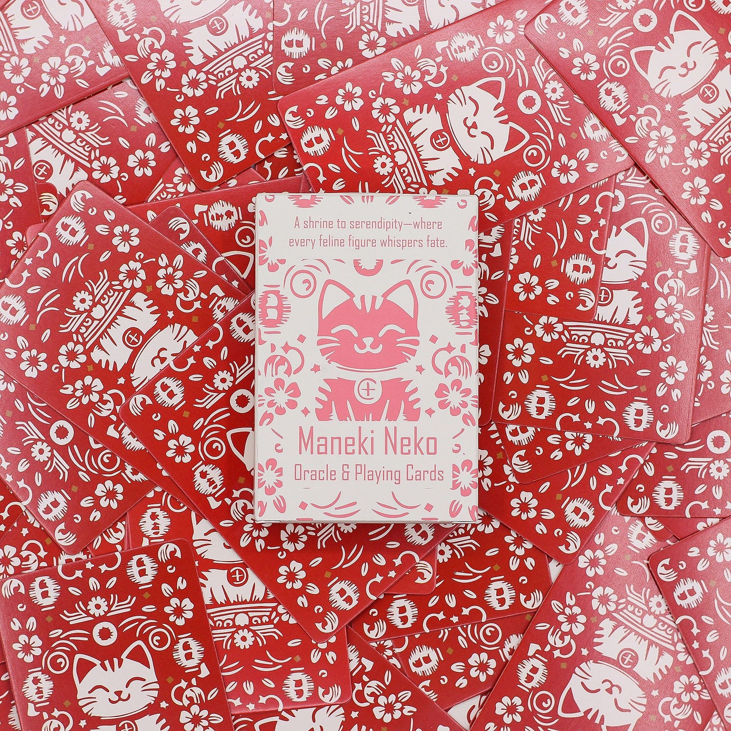 Fortune Cats Playing & Oracle Cards – Maneki Neko Deck
