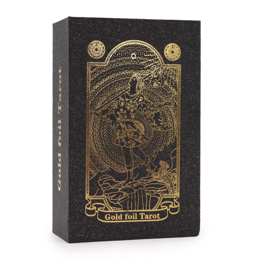 Gold Foil Tarot Set with Book – Gift Box