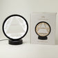 Air gemstone halo lamp with clear quartz and selenite nd product box