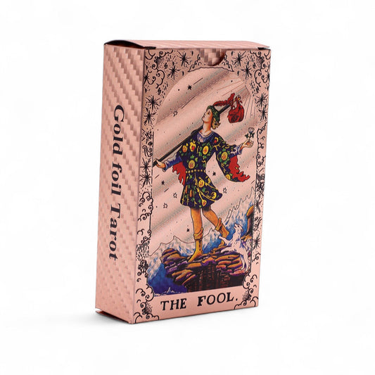 Rose Gold Foil Tarot Card Set – Moon Phase