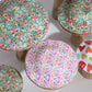 Pastel Floral Mushroom Decor – Small