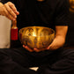 Pure Brass Etched Buddha Singing Bowl Set – 4 Pieces