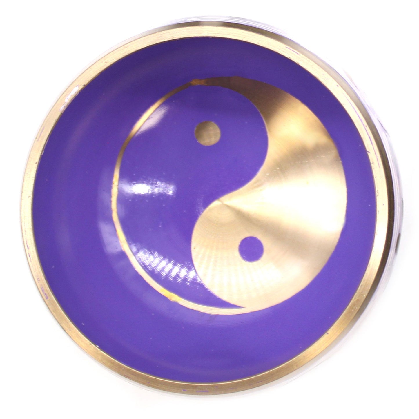 Yin & Yang Singing Bowl Set (White/Purple)