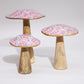 Pastel Floral Mushroom Decor – Small