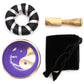 Yin & Yang Singing Bowl Set (White/Purple)