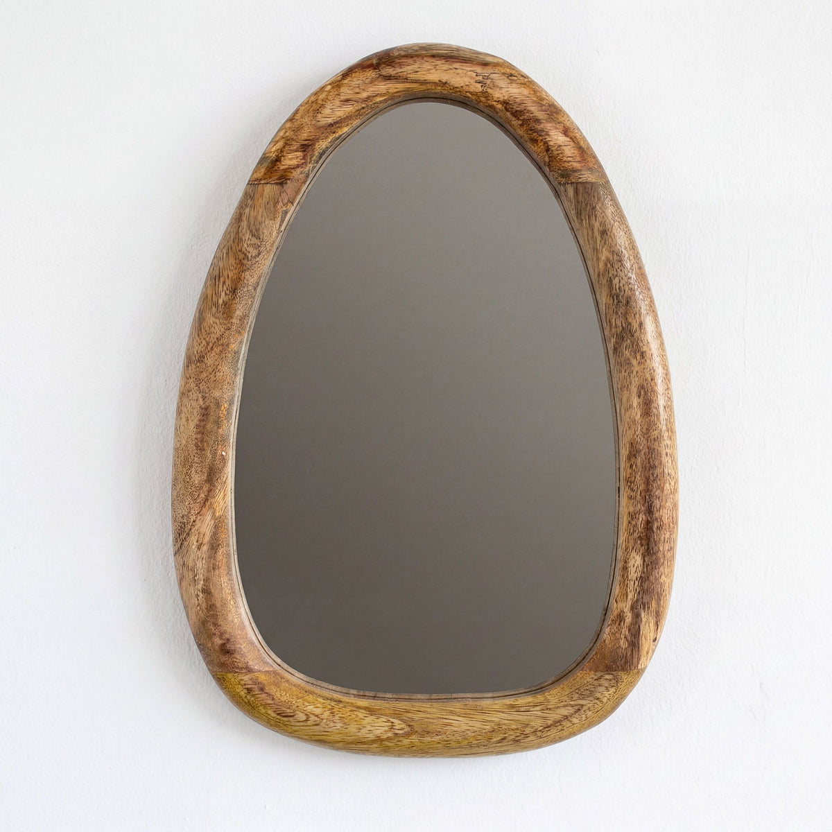 Set of 3 Pebble Mirrors – Light Mango Wood