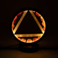 Fire Gemstone Halo Lamp – Carnelian & Selenite
