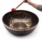 Huge Engraved Vibrational Feet Standing Bowl