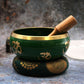 Large Tree of Life Singing Bowl Set – Green (14cm)
